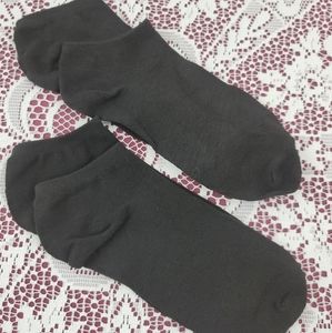 Women's No Show Socks Black 2 Pairs